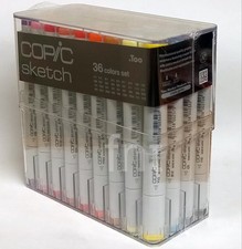 Copic Markers 36-Piece Sketch Basic Set Free Expedited Shipping