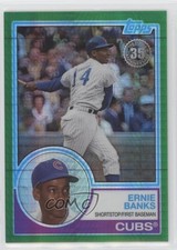 2018 Topps Silver Pack 1983 Design Chrome Green 61/99 Ernie Banks #126 HOF 00jz