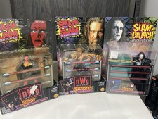 WCW Kevin Nash Signed , Sting Smash N Slam 1999 WCW Toy Biz  Slam N Crunch