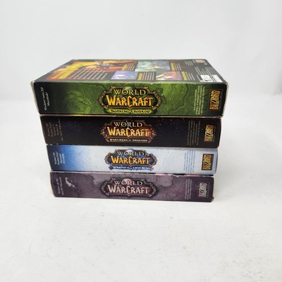 World of Warcraft Lot of 4 Expansions Sets Burning Crusade Lich King Draenor