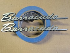 1968-70 Barracuda Fender Emblems Used Oem Original Mopar Emblem Fenders