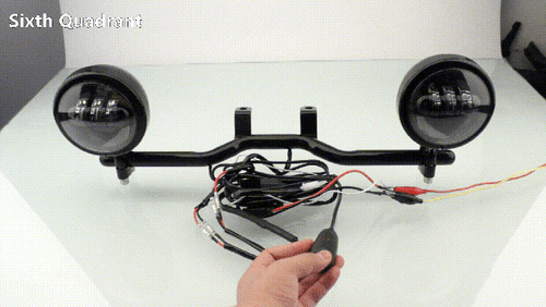 Black LED Fog Auxiliary Lights+ Light Bracket Kit For BMW R 18 B R18B 2021-2023 - Bild 2 von 24