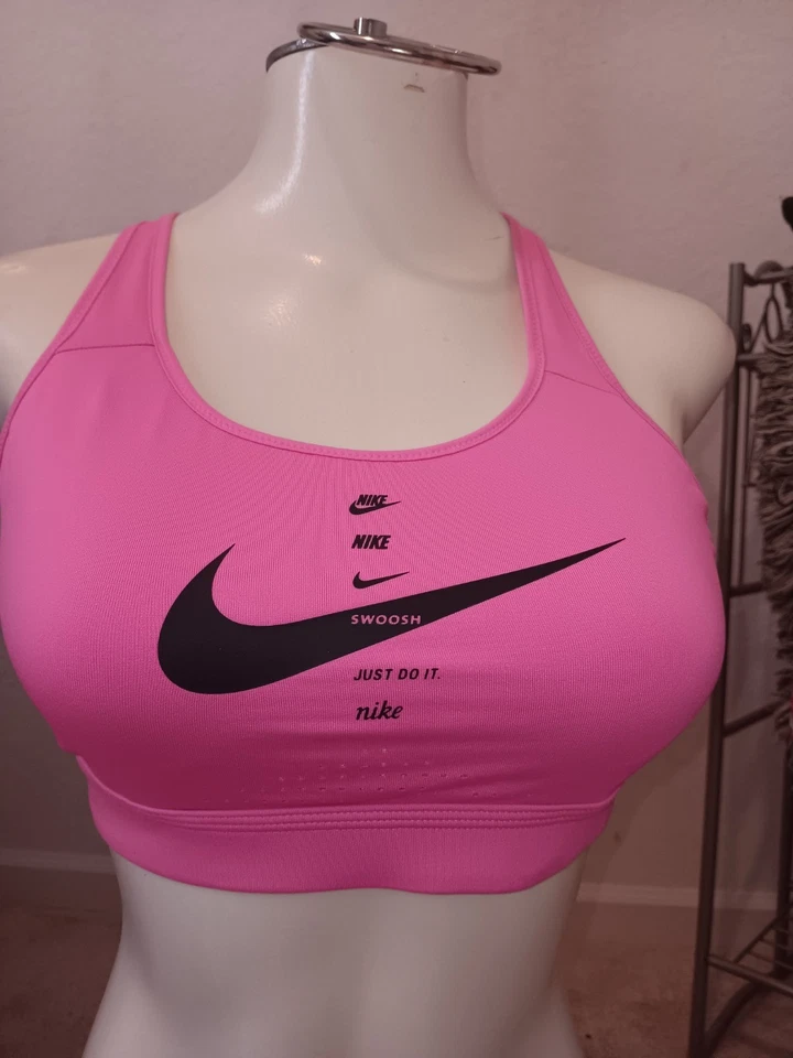NWOT Nike crossback Support Bra Pink  Womens Size Medium  - Image 4 of 4