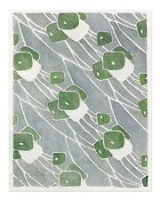 Abstract Green and Blue Wall Art Poster - Modern Home Decor Modern Art