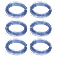 3D Pen Filament - 6 Pcs 1.75mm Total Length 196.8 Feet Transparent Blue PLA