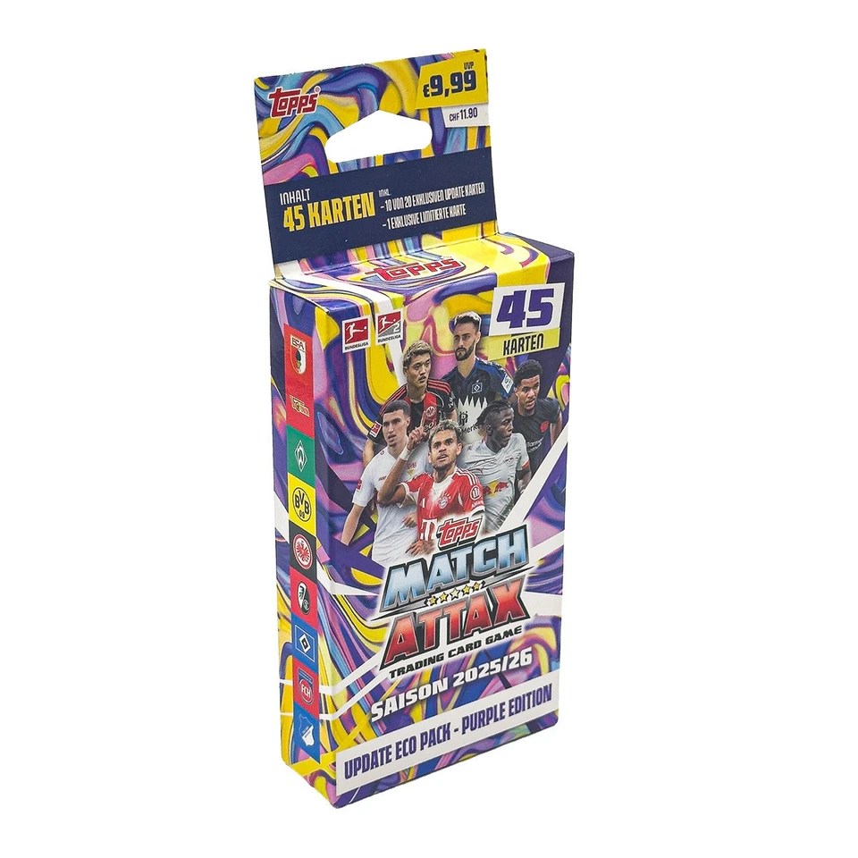 Topps Match Attax Bundesliga 2025/26 - 1 Update Eco Pack - Purple Edition