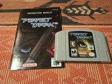 Perfect Dark Nintendo 64 N64 Game/ Manual Tested Working Authentic