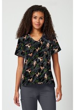 Tigger Cherokee Scrubs Tooniforms Disney Winnie The Pooh V Neck Top TF797 PHZF