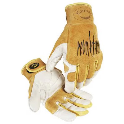 Caiman 1828-5 1828 Welding Gloves, Hook-And-Loop Cuff, Wing Thumb, Premium