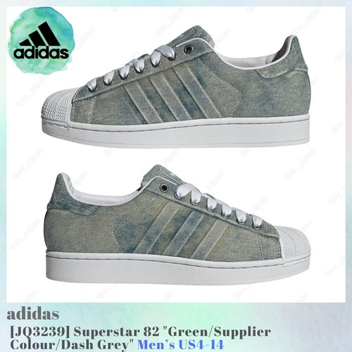 adidas Superstar 82 Green / Supplier Colour / Dash Grey JQ3239 Men's US4-14 NEW - Picture 1 of 11