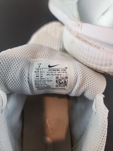 Nike Air Winflo 9 Blanco Platino Puro Zapatos para Correr para Mujer Talla 9M” - Imagen 9 de 9