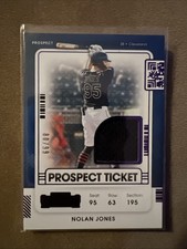 2021 NOLAN JONES Panini Contenders Prospect Jersey Purple Ticket 85/99