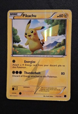 The Pokémon Company Pikachu 115/114 Black & White Secret Rare Holo Basic Englisch