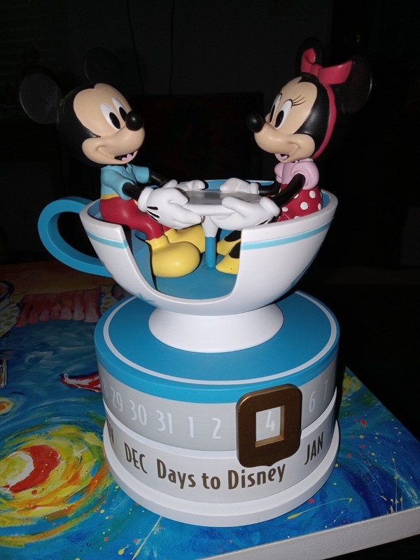 Walt Disney World Mickey And Minnie Teacup Hallmark Perpetual Spinning Calendar