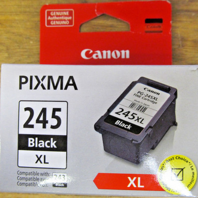 NEW FACTORY SEALED CANON PIXMA 245 XL BLACK INK CARTRIDGE FREE SHIPPING