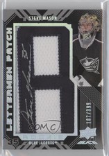 2008 Upper Deck UD Black Rookie Lettermen 107/399 Steve Mason #50 Patch Auto 1p0