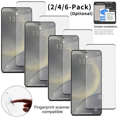 For Samsung Galaxy S24+ Plus Screen Protector Tempered Glass Fingerprint Unlock - $12.99