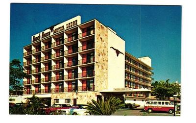 #ad Ranch House Motor Lodge vintage postcard unposted downtown Sarasota FL $5.95