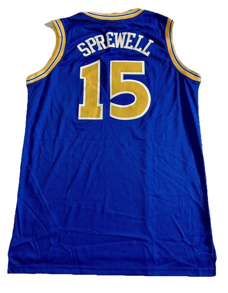 Camiseta deportiva Latrell Sprewell Golden State Warriors Champion para hombre XL NUEVA CON ETIQUETAS rara Capitán Foto 2 de 4