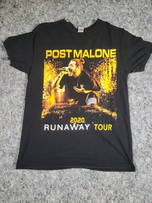 Post Malone 2020 Runaway Tour T Shirt Medium Swae Lee Tyla Yaweh Double Sided