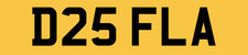 D25 FLA QUALITY OLD PERSONALISED CAR REG NUMBER PLATE ALL FEES PAID FL FA