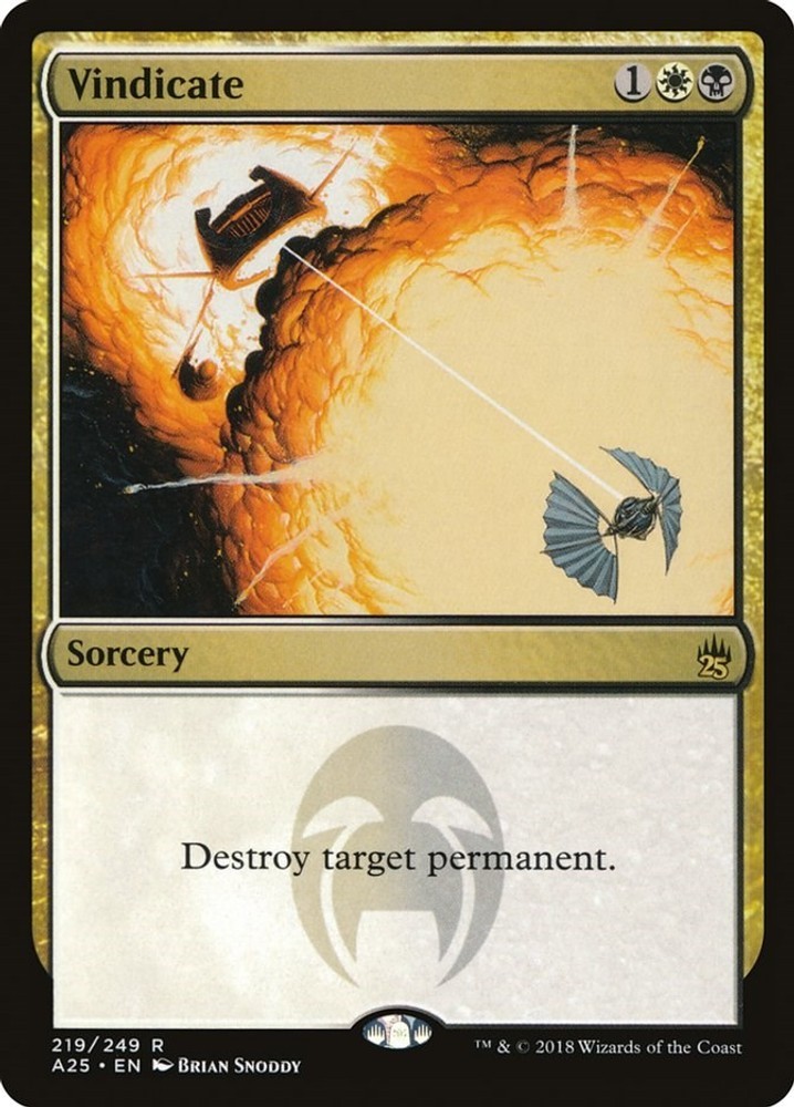 Vindicate #219 (NM) Masters 25 (A25) MTG