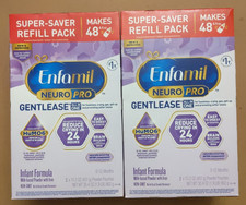 2X Enfamil Neuropro Gentlease Infant Formula Milk-Based Powder-2 x 15.2oz Powder