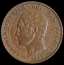 10 Centimes Mariage Brabant 1853 Belgique 104000 Ex