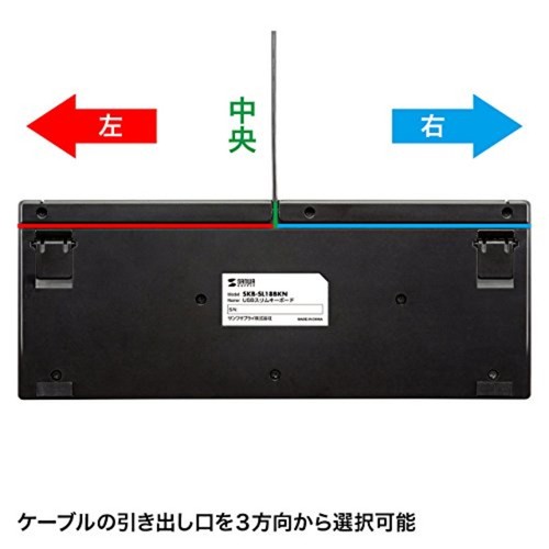 SANWA SUPPLY USB Slim Keyboard Black SKB-SL18BK Free Ship w/Tracking# New Japan - Picture 8 of 10