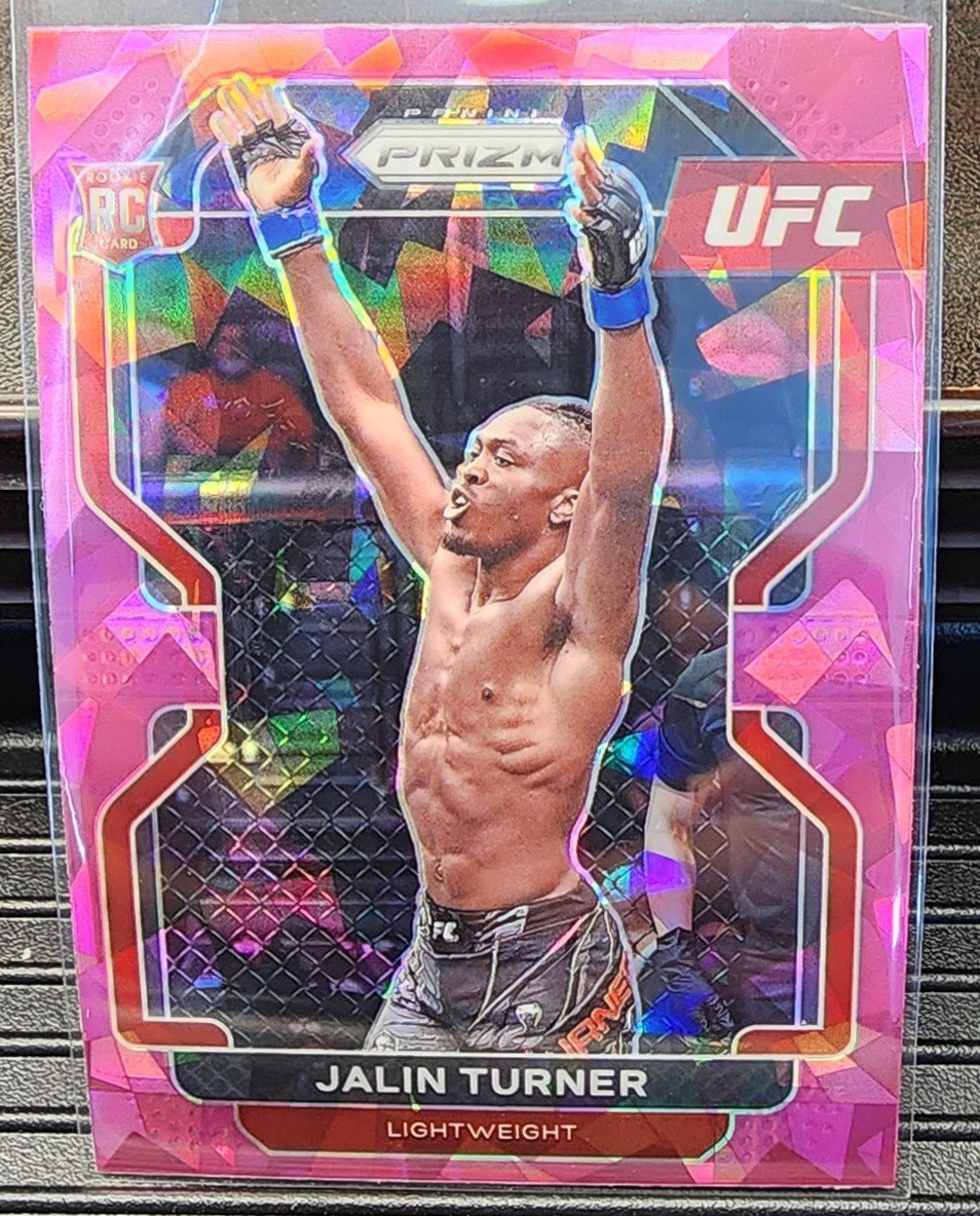 Jalin Turner 2022 Panini Prizm Pink Ice UFC Rookie Card MMA Fighter