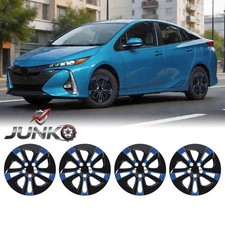 4pcs 15 Wheel Hubcaps Full Rim Snap Black On For 2020-2024 Toyota Prius Prime 4pcs 15 Wheel Hubcaps Full Rim Snap Black On For 2020-2024 Toyota Prius Prime