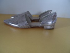 Phillip Hardy Schuhe, Gr. 40, Leder, silber, NEU