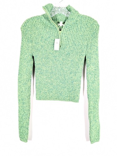 Pantaloni maglione Aerie tarda notte set 2 pezzi taglia small verde zip svasati nuovi - Foto 7 di 10