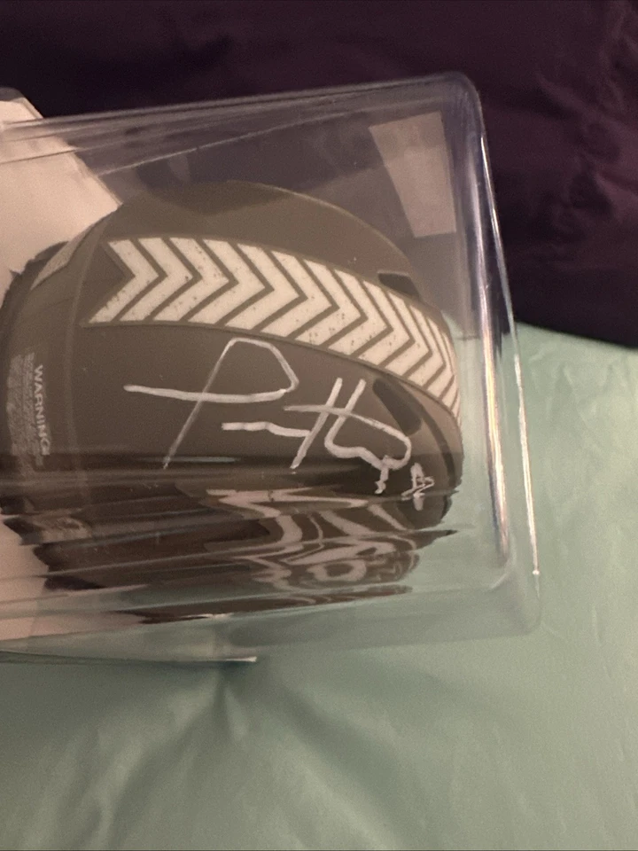 Minicasco autógrafo firmado Todd Heap Baltimore Ravens Salute To Service JSA Foto 2 de 4