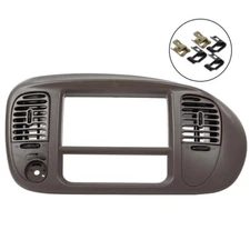 Fit For 1997-2003 Ford F150 Expedition Radio Climate Trim Bezel Dash Panel Brown