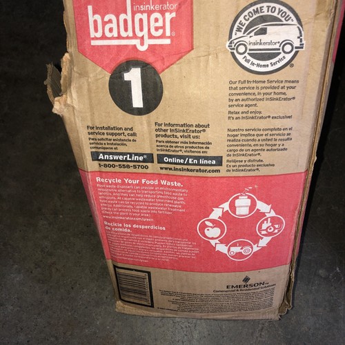 Badger 1 - 1/3 HP Food Waste Disposal - Picture 4 of 12