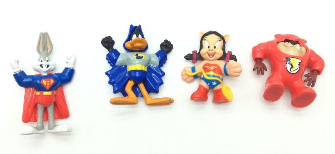 Vintage 1991 Mcdonalds Happy Meal Toys - Looney Tunes as DC Superheroes - Available Separately
