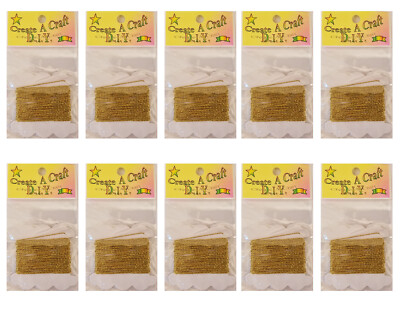 50 yards Metallic Gold 1mm Lame Non-Elastic Cord String Thread Jewelry Crafts