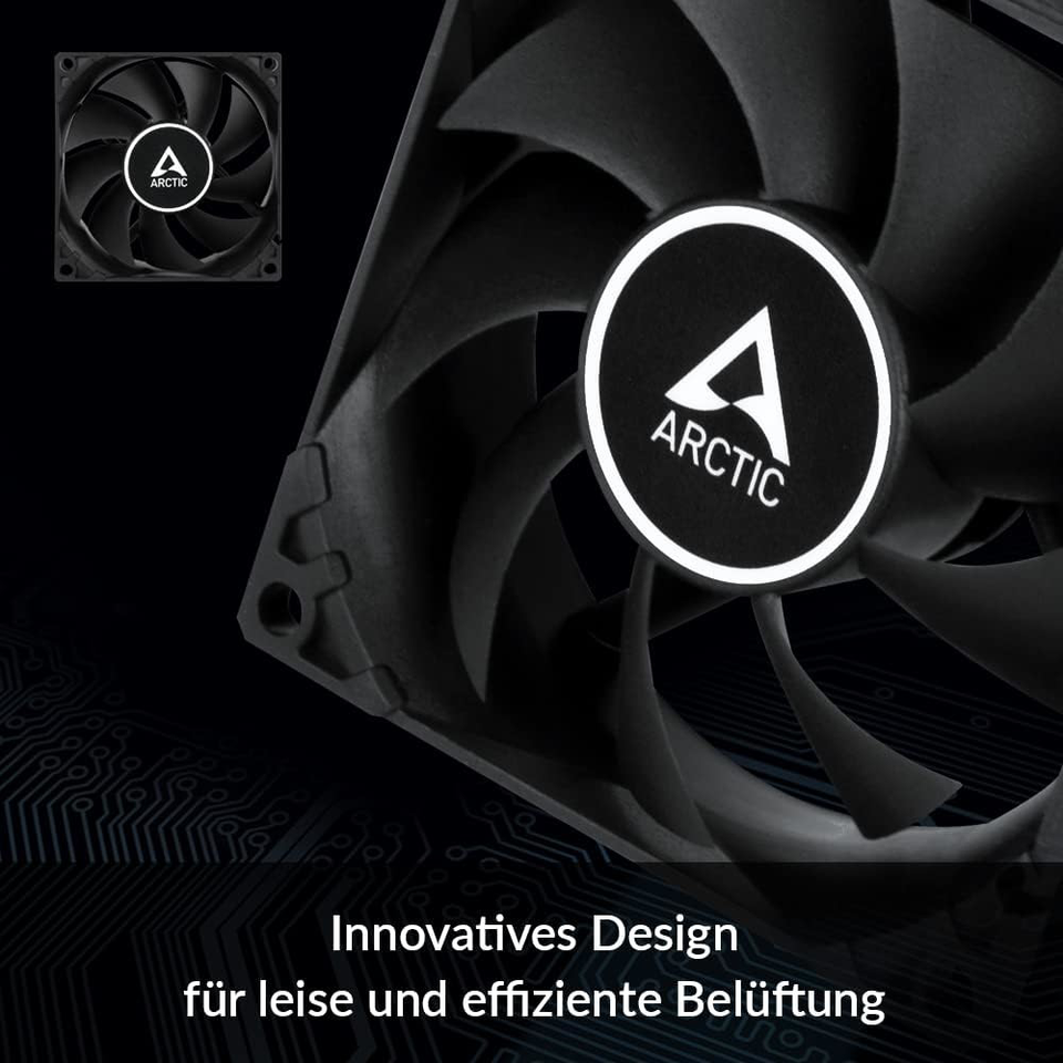 ARCTIC F8 PWM PC Fan, 80mm Fan, PC Case Fan, PWMSignal regulates Fan