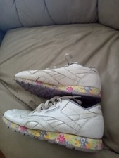 REEBOK CLASSIC Vintage Lilac  Floral Sole Sneakers SHOES. US SIZE 2.5 RARE  
