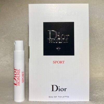Dior Homme Sport Eau de Toilette EDT Sample Spray .03oz, 1mL New in Card