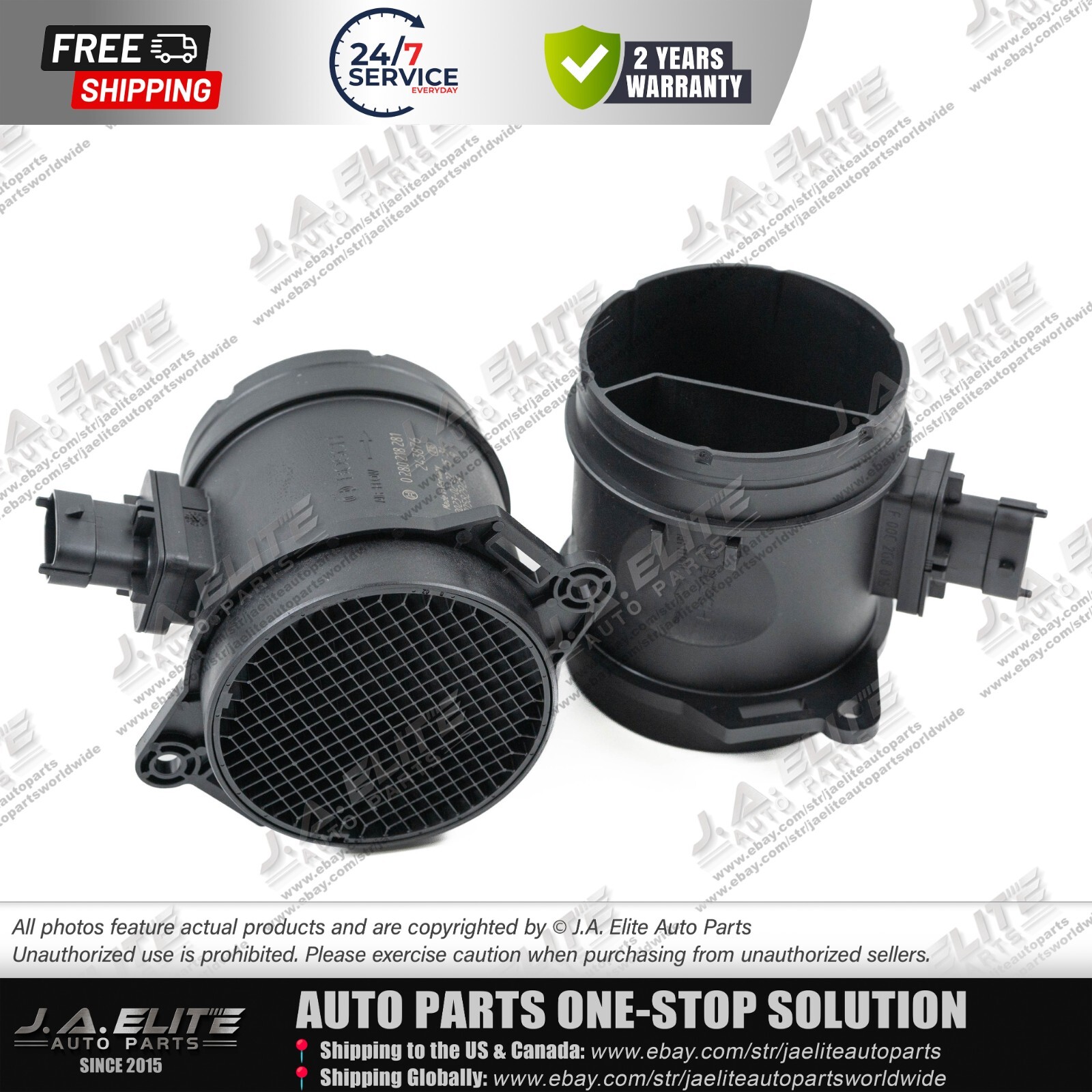 2pcs Genuine Air Flow Meters fit Maserati Ghibli Quattroporte Levante 670002164