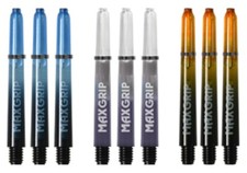 3 Sets XQMax Max Grip Gradient Midi Dart Shafts - Blue Clear Orange