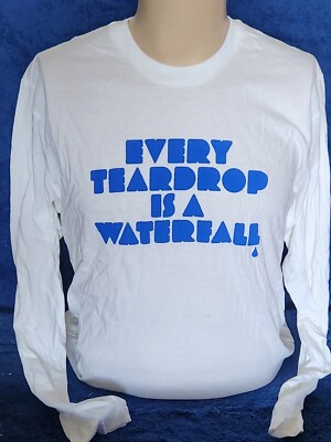 Coldplay - Every Teardrop Is A Waterfall - White - Large Long Sleeve Shirt #2