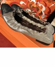 NEW ATTILIO GIUSTI LEOMBRUNI AGL LEATHER BALLERINA BALLET FLATS Size 40eur 9-9.5