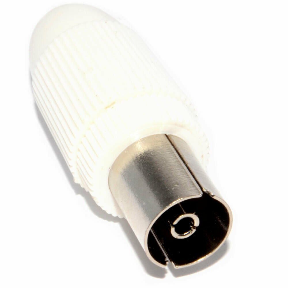 Screw On Female RF Socket for TV Freeview Aerial Coax Cable Adapter