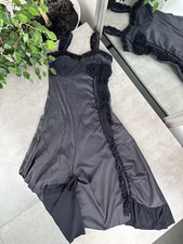 Vintage Asymmetrical Midi Dress Women`s Size 38