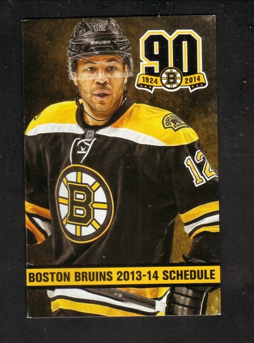 Boston Bruins Jarome Iginla Pocket Schedule JetBlue