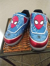 Marvel SpiderMan Boys Light-up Athletic Shoe Sneakers Size 8