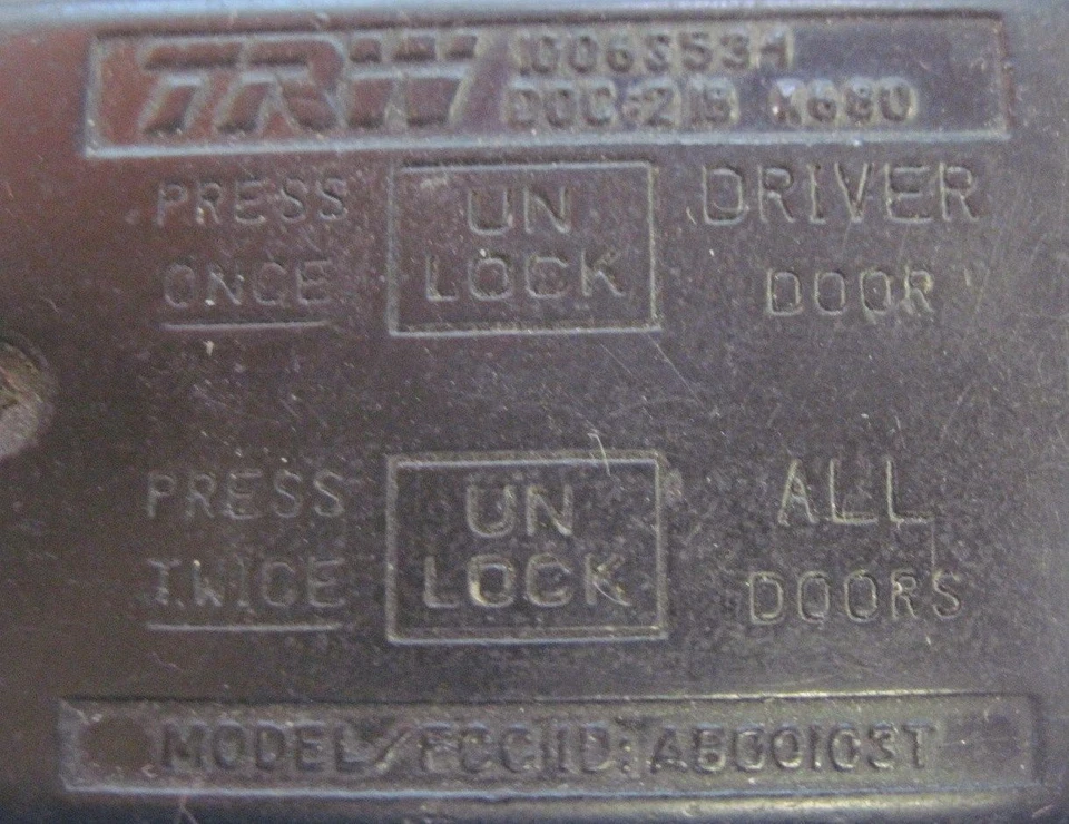 1993 1994 1995 1996 Buick Regal бесключевой дистанционный вход брелок oem контроллер PHOB - Изображение 4 из 4